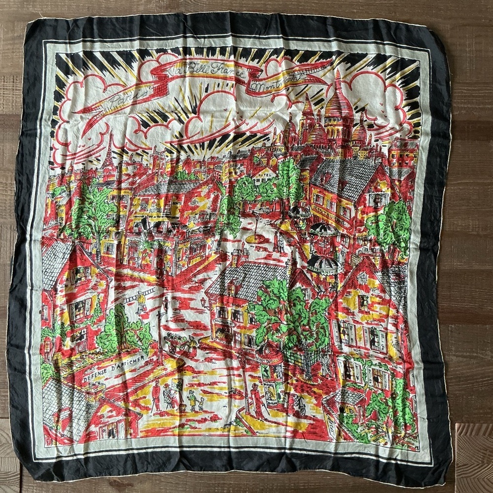Colorful Vintage Fashion Silky Feel Patterned Scarves Bundle of 4 - Picture 7 of 12